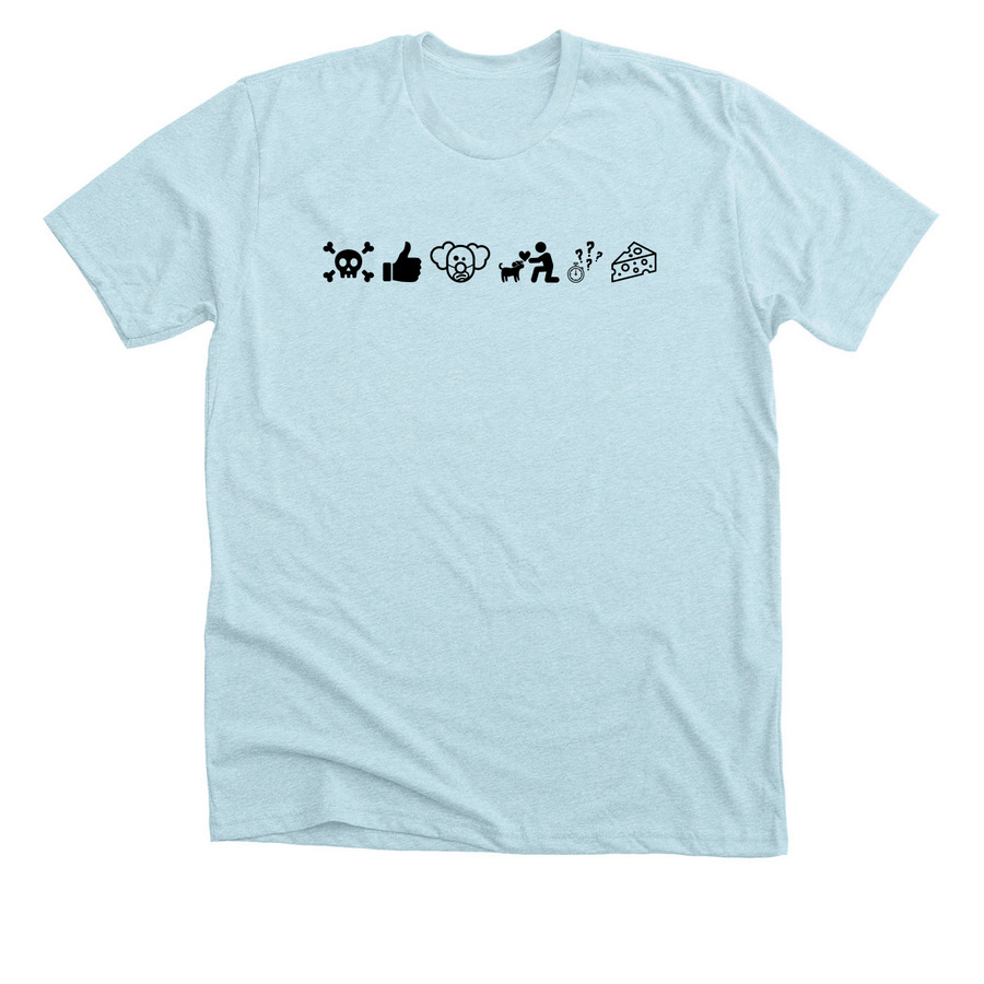 Rules of Dog Sports, a Heather Ice Blue Premium Unisex Tee