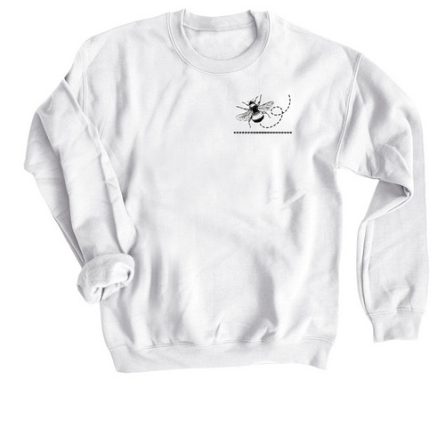 "AuD to bee", a White Crewneck Sweatshirt