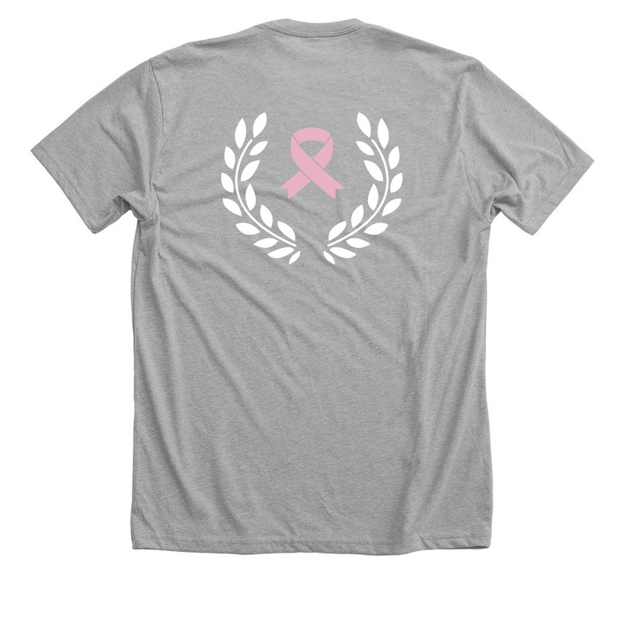 Et Tu, Boobe?, a Athletic Heather Premium Unisex Tee (back-view)