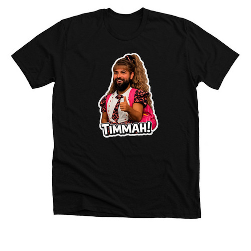 TIMMAH! goes to school&nbsp;, a Solid Black Blend Premium Unisex Tee