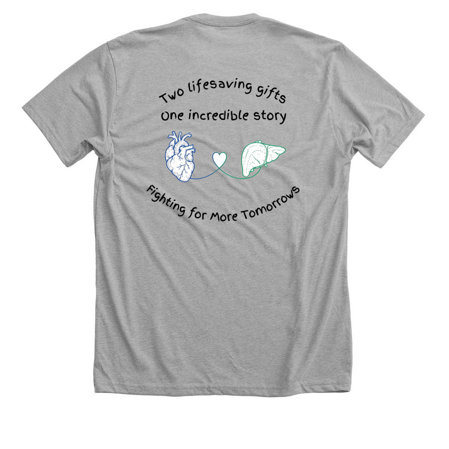 Team Andrea, a Athletic Heather Premium Unisex Tee (back-view)