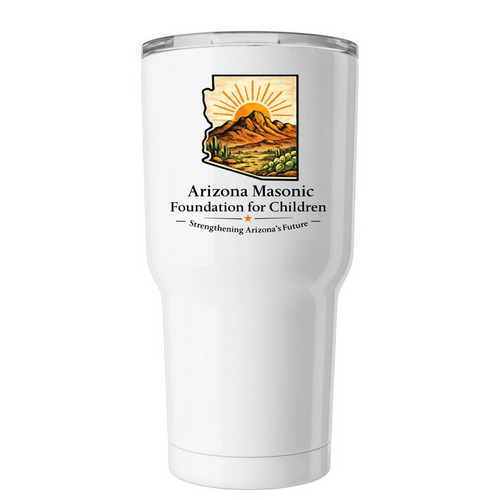 AMFC Signature Tumbler, a White Insulated Tumbler