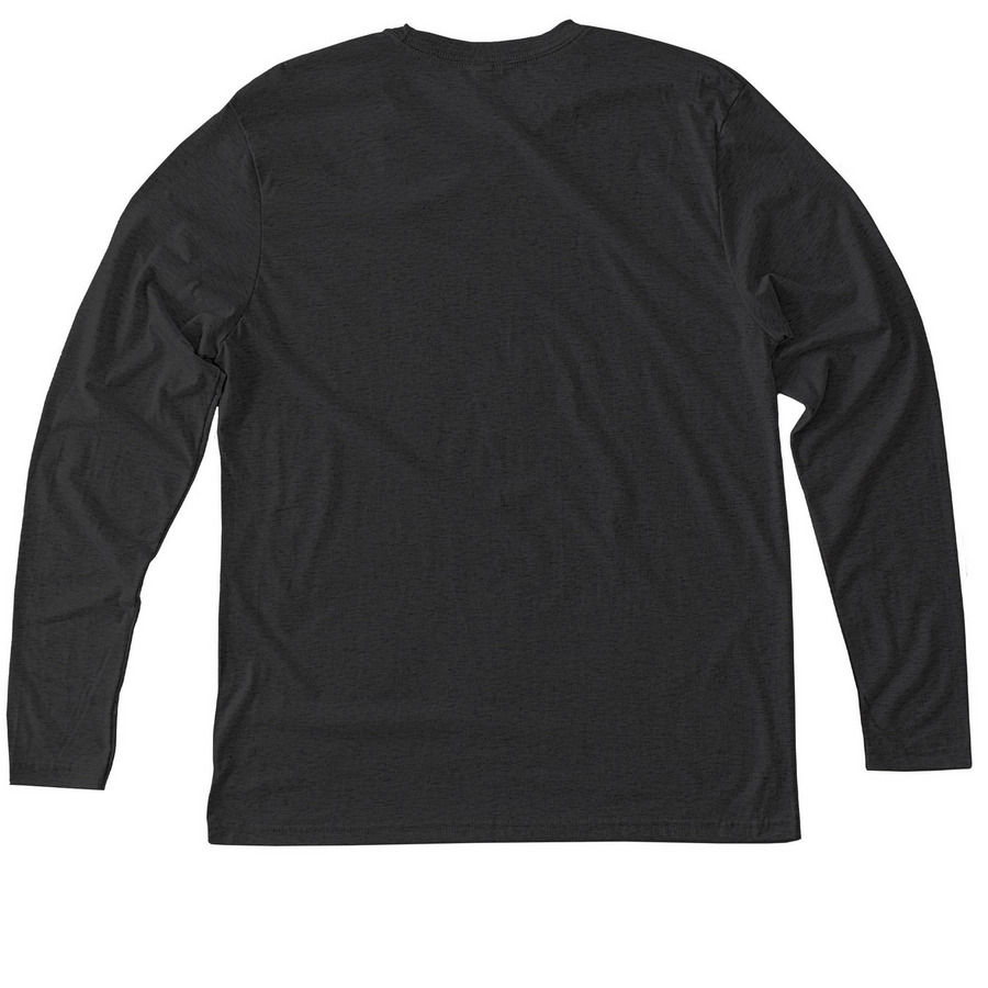 Phoenix Barbell, a Vintage Black Triblend Long Sleeve Tee (back-view)