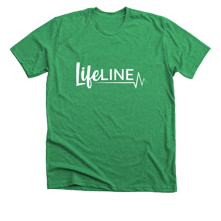 Lifeline Logo Shirt, a Heather Kelly Premium Unisex Tee