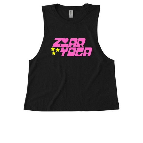 Ziar Yoga Sugar & Spice, a Deep Black Allmade Eco Triblend Women?s Muscle Tank