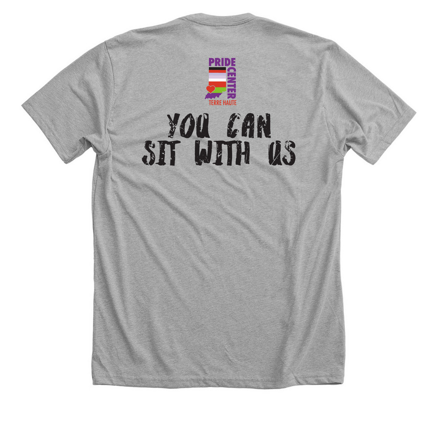Pride Fest 2026, a Athletic Heather Premium Unisex Tee (back-view)