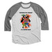 Ipas x Nafisa Ferdous, a Premium Heather and Heather White 3/4 Sleeve Baseball Tee