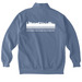 USA Field&nbsp;, a Blue Jean Comfort Colors Quarter Zip Pullover (back-view)