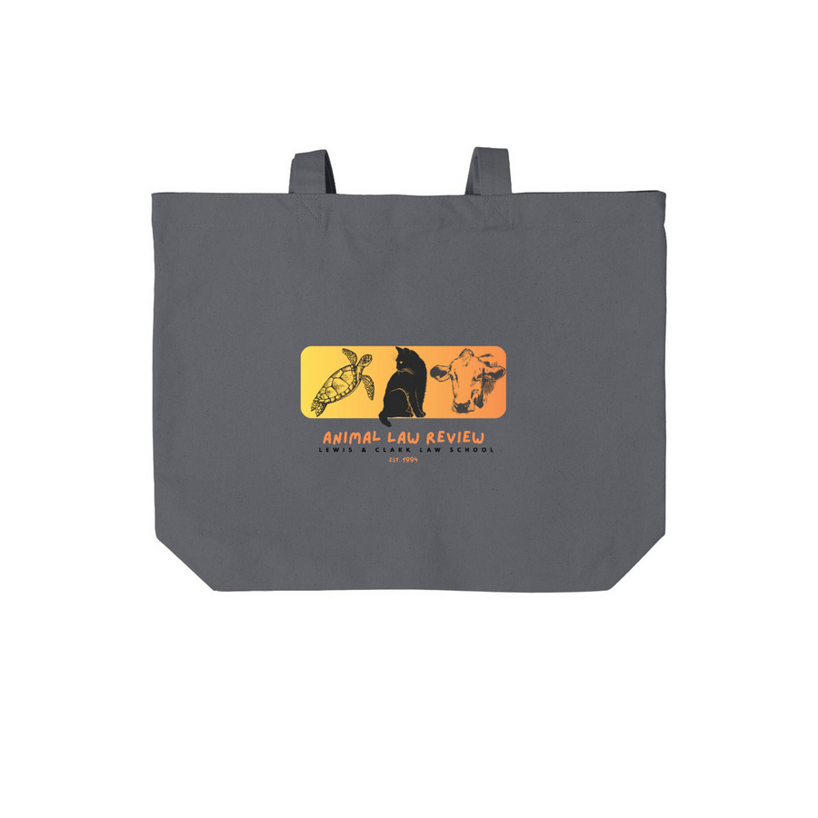 ALR Tote, a Storm Grey Cotton Canvas Tote Bag