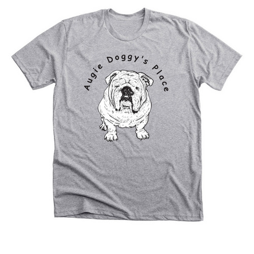 Augie Doggy's Place, a Athletic Heather Premium Unisex Tee