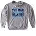 Team DJ, a Sport Grey Gildan Softstyle Pullover Hoodie (back-view)
