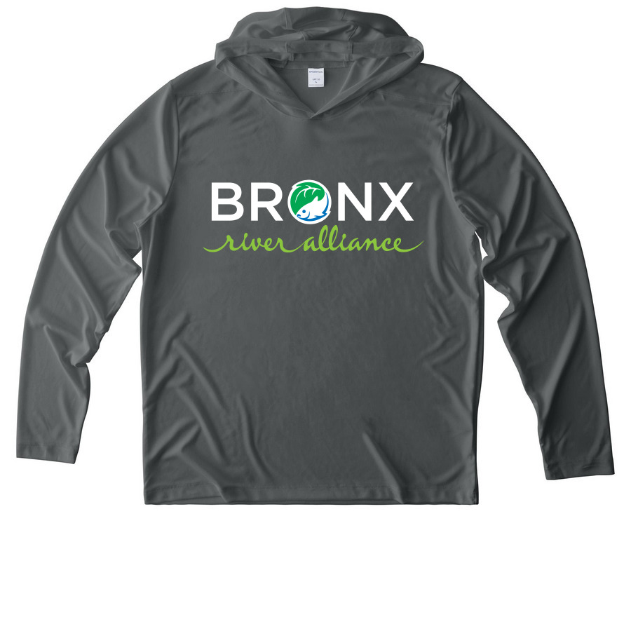 UV Performance Hoodie, a Dark Smoke Grey UV Performance Long Sleeve Hoodie