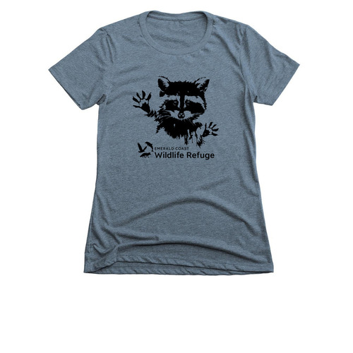 Raccoon, a Indigo Women's Slim Fit Tee