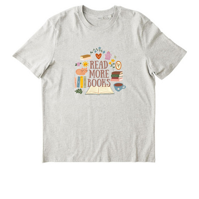 Read More Books, a Eco Heather Stanley/Stella Unisex Creator 2.0 Tee