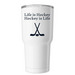 12B Tumbler&nbsp;, a White Insulated Tumbler (back-view)