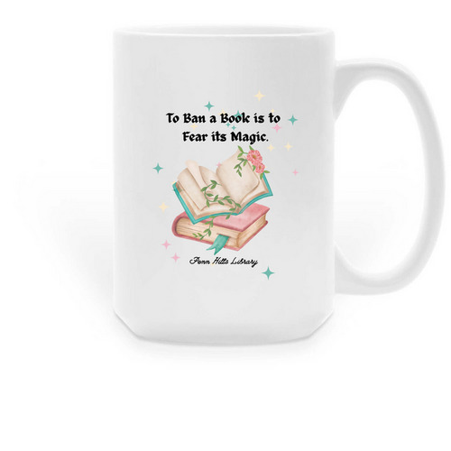 To Ban a Book&nbsp;, a White Large Coffee Mug
