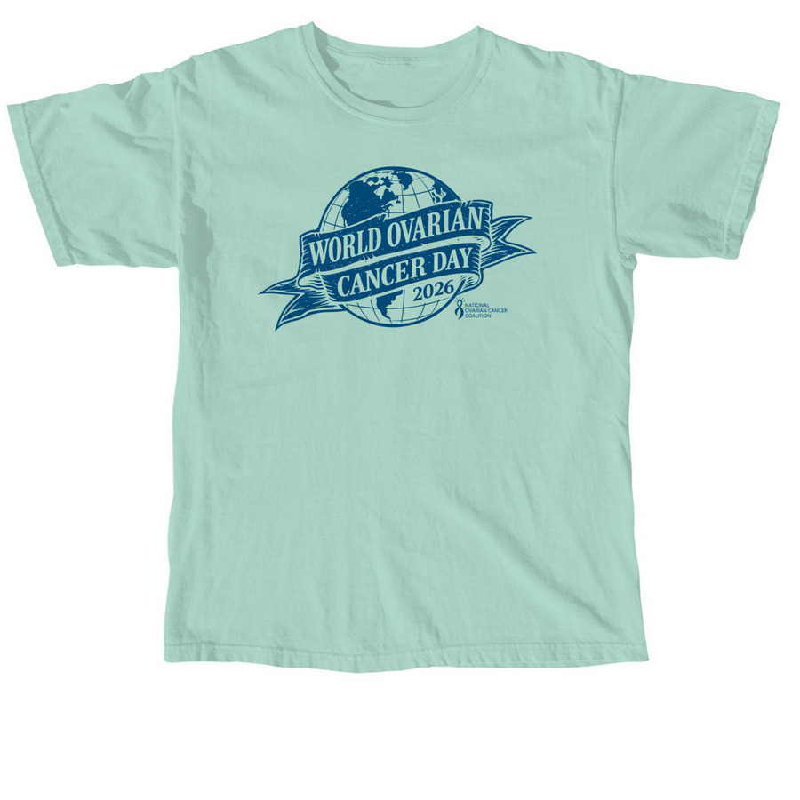 World Ovarian Cancer Day Collection, a Chalky Mint Comfort Colors Unisex Tee