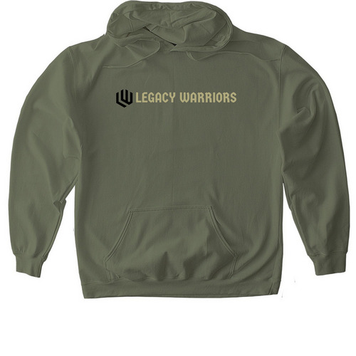 Sweatshirts - Green, a Military Green Gildan Softstyle Pullover Hoodie
