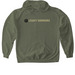 Sweatshirts - Green, a Military Green Gildan Softstyle Pullover Hoodie