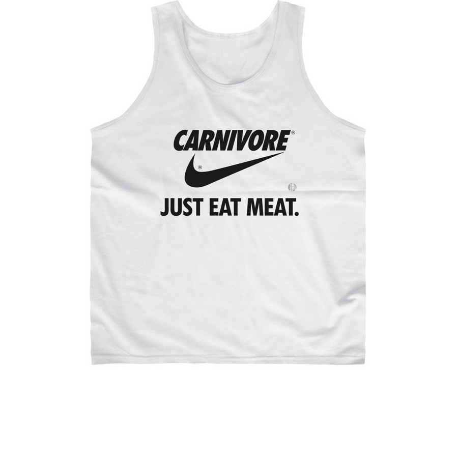 Carnivore Just Eat Meat, a White Classic Unisex Tank Top