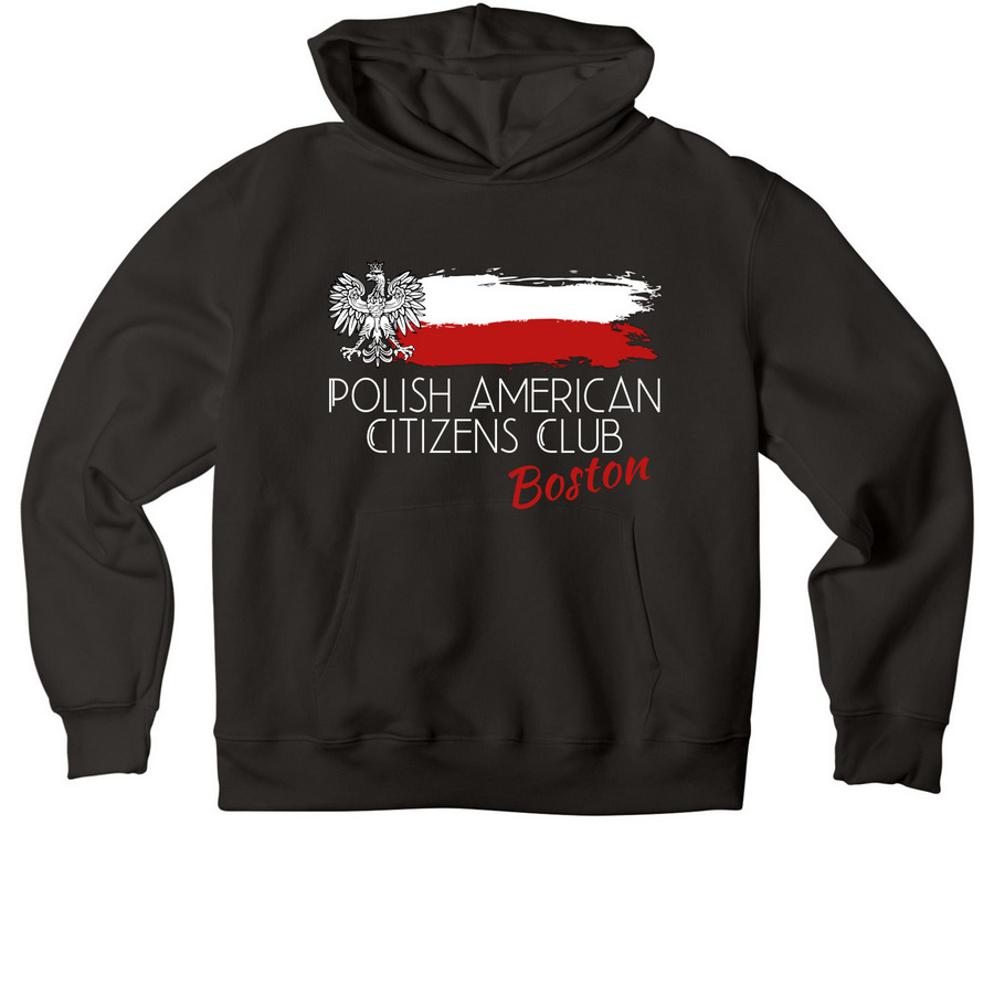 Polish Club - Original Logo, a Black Premium Heavyweight Pullover Hoodie