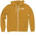 Food Bank Classic Logo, a Heather Mustard Zip Up Hoodie