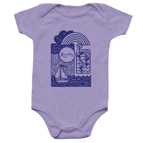 Reality Retreats Summer Tee 2026, a Lavender Infant Onesie