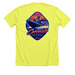 Retro Rhib, a Neon Yellow Premium Unisex Tee (back-view)
