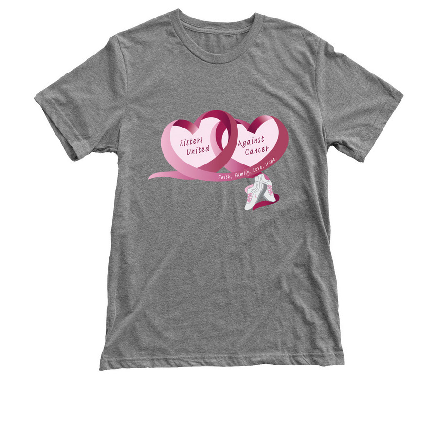 Sisters United Against Cancer, a Premium Heather Triblend Unisex Tee