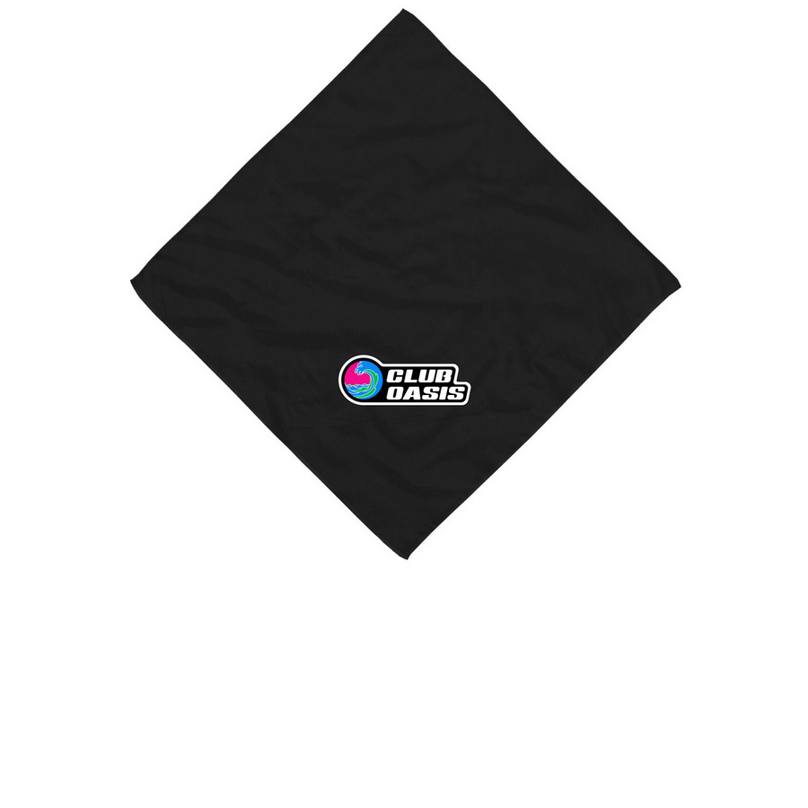 Oasis Bandana V1, a Black Cotton Bandana