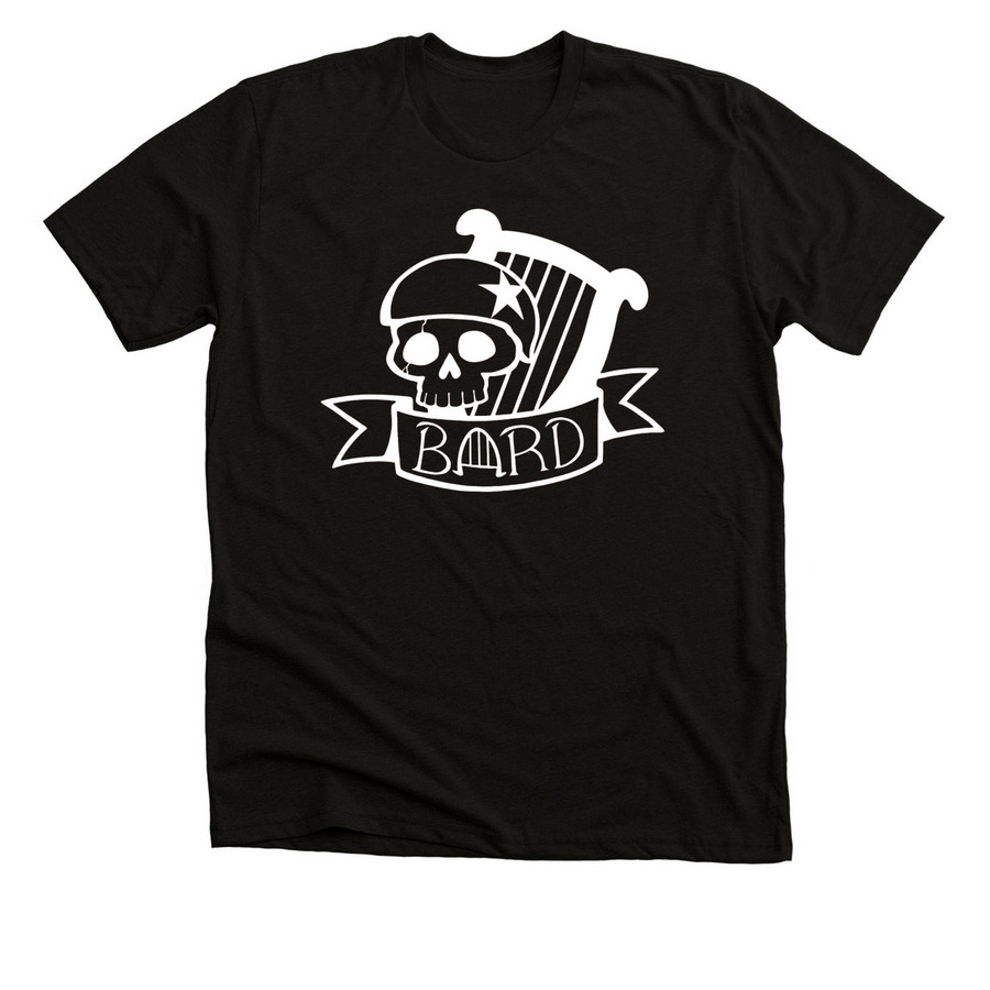 NEW BARD MERCH, a Solid Black Blend Premium Unisex Tee