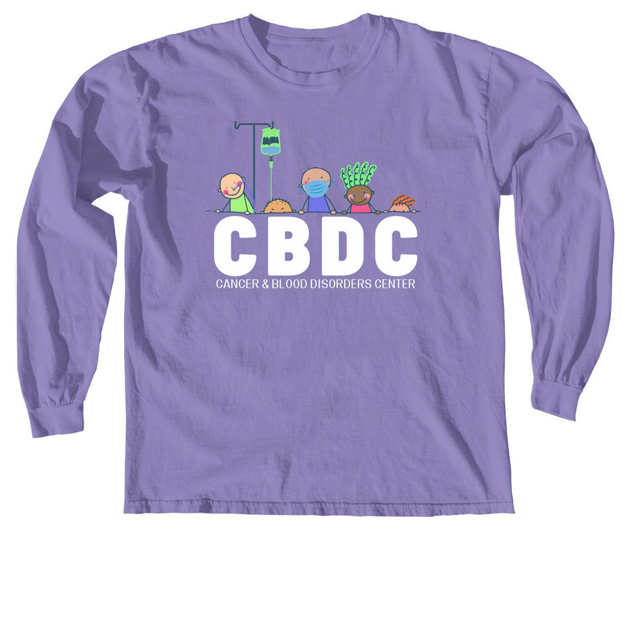 CBDC <3&nbsp;, a Violet Comfort Colors Long Sleeve Tee