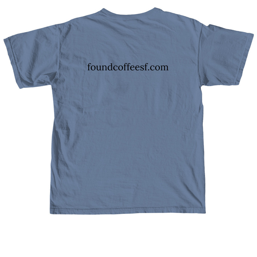 Core Merchandise, a Blue Jean Comfort Colors Unisex Tee (back-view)