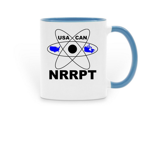NRRPT - Mugs, a Light Blue Two-Tone Ceramic Mug