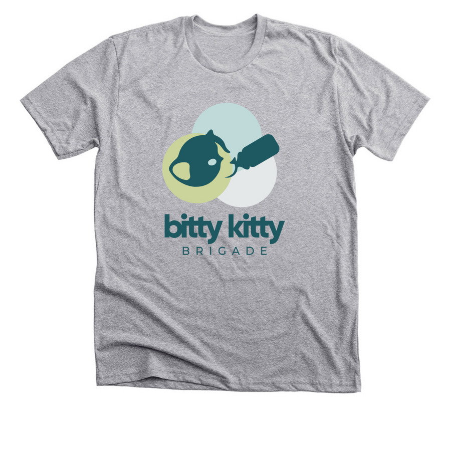 Bitty Kit-tees!, a Athletic Heather Premium Unisex Tee