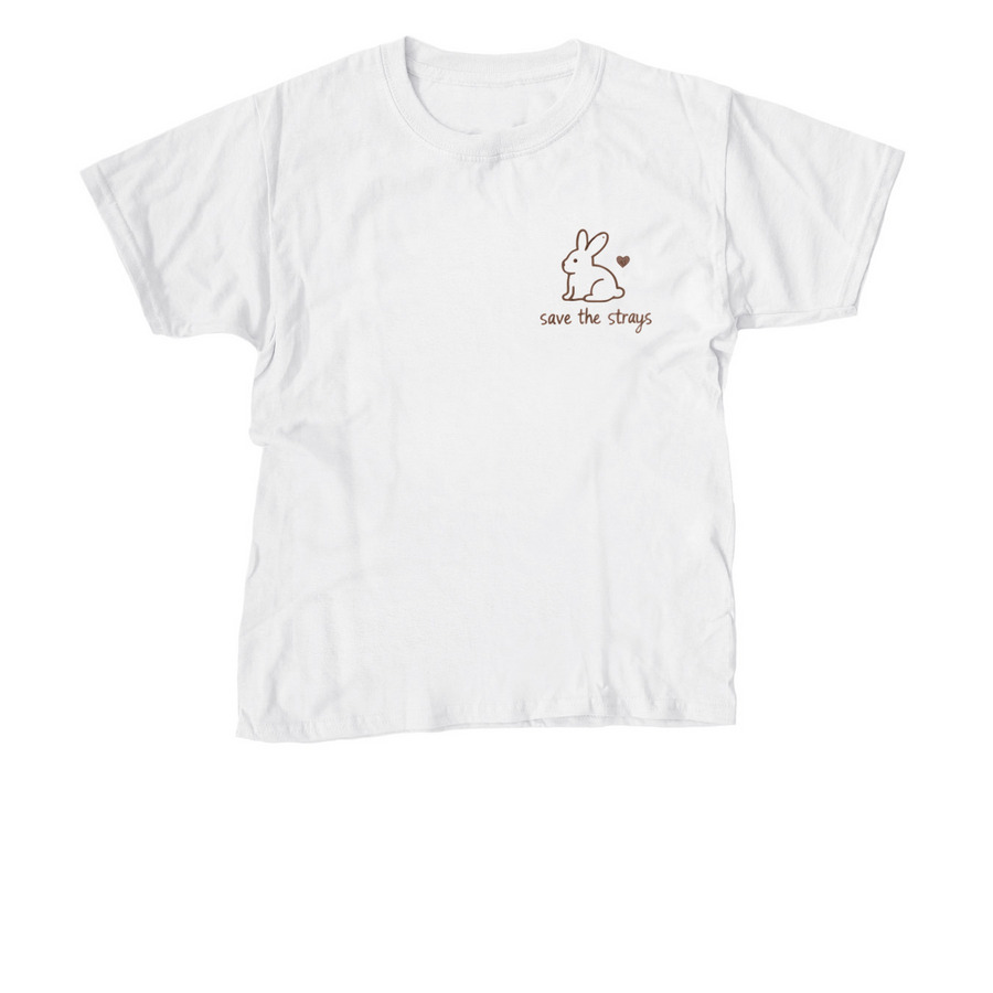Save The Strays, a White Youth Unisex Tee