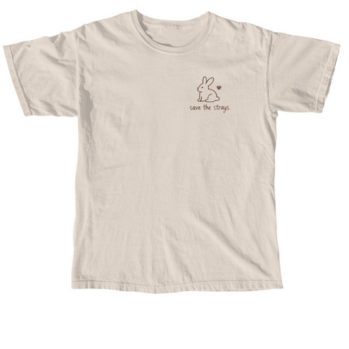Save The Strays, a Ivory Comfort Colors Unisex Tee