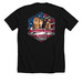 Canine Cancer Sucks, a Solid Black Blend Premium Unisex Tee (back-view)