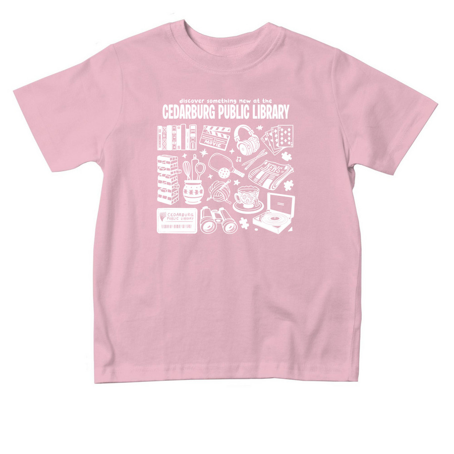Toddler Discover Something New (White), a Pink Toddler Tee