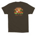 Good Vibes - Fox, a Army Premium Cotton Tee (back-view)