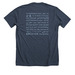 You Belong Throwback T, a Heather Midnight Navy Premium Unisex Tee (back-view)