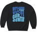 Splashberry Groovy Crewneck, a Black Softstyle Crewneck Sweatshirt (back-view)