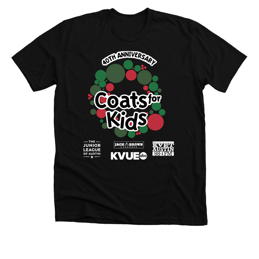 CFK 40th Anniversary Color Logo Tee, a Solid Black Blend Premium Unisex Tee