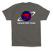 Lewis Ski Club - Summer Apparel, a Asphalt Premium Cotton Tee (back-view)