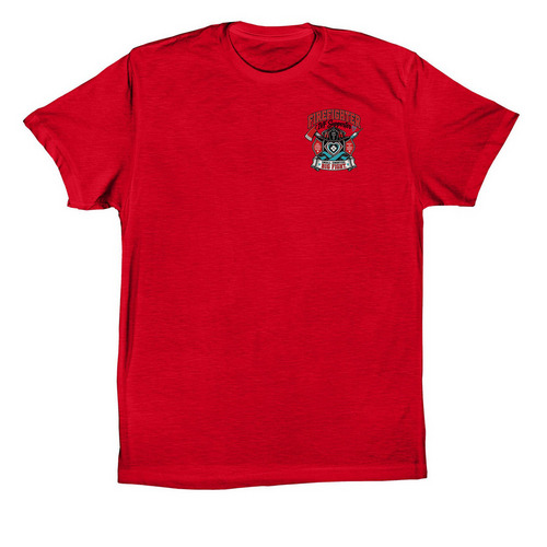 Firefighter-IVF Supporters, a Red Premium Cotton Tee