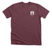 Rooted in Christ, a Heather Maroon Premium Unisex Tee