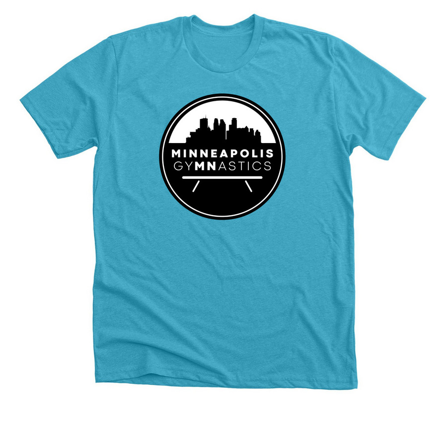 The Adults Color Gym Tee — Heather Aqua