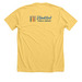 Rooted In Books, a Heather Yellow Gold Premium Unisex Tee (back-view)