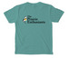 Pocket Tee, a Seafoam Comfort Colors Pocket Tee (back-view)