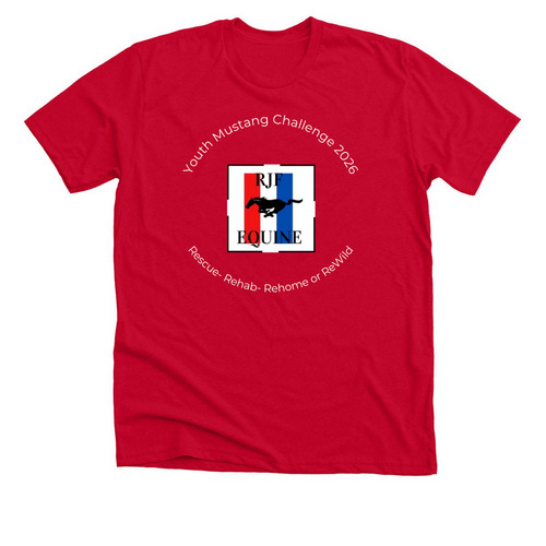 Support our Youth Mustang kids, a Solid Red Blend Premium Unisex Tee